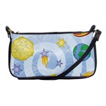 Science Fiction Outer Space Shoulder Clutch Bag Front