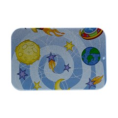 Science Fiction Outer Space Open Lid Metal Box (silver)  