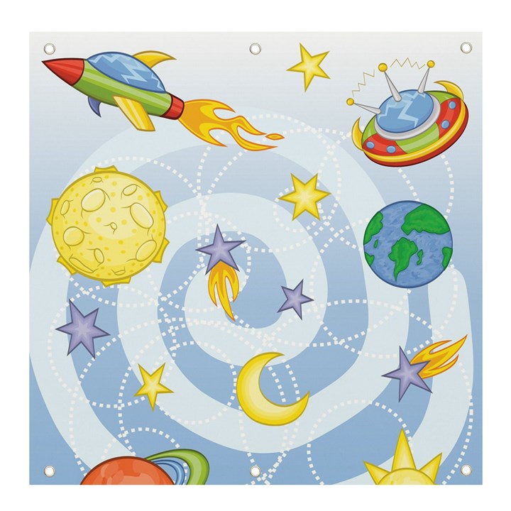 Science Fiction Outer Space Banner and Sign 4  x 4 