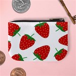 Seamless Pattern Fresh Strawberry Mini Coin Purse Back