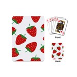 Seamless Pattern Fresh Strawberry Playing Cards Single Design (Mini) Back