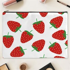 Seamless Pattern Fresh Strawberry Cosmetic Bag (xxxl) by Sarkoni