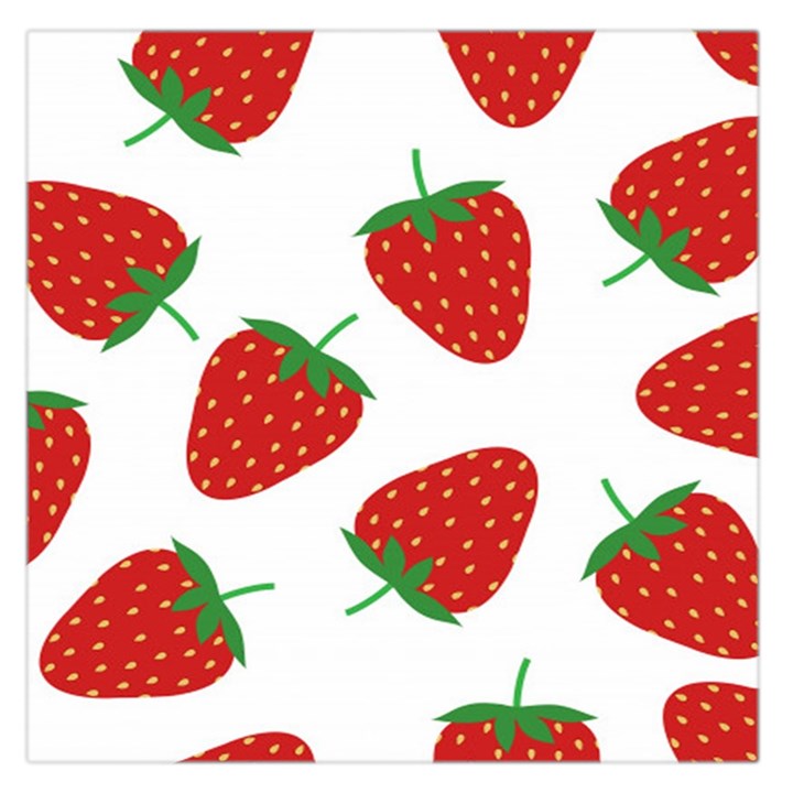 Seamless Pattern Fresh Strawberry Square Satin Scarf (36  x 36 )