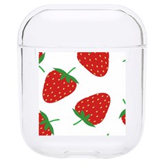 Seamless Pattern Fresh Strawberry Hard Pc Airpods 1/2 Case by Sarkoni