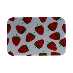 Seamless Pattern Fresh Strawberry Open Lid Metal Box (silver)   by Sarkoni