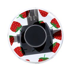 Seamless Pattern Fresh Strawberry On-the-go Memory Card Reader by Sarkoni