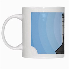 Rocket Shuttle Spaceship Science White Mug