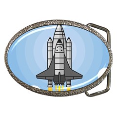 Rocket Shuttle Spaceship Science Belt Buckles