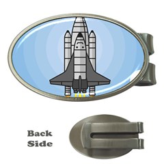 Rocket Shuttle Spaceship Science Money Clips (Oval) 