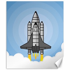 Rocket Shuttle Spaceship Science Canvas 20  x 24 