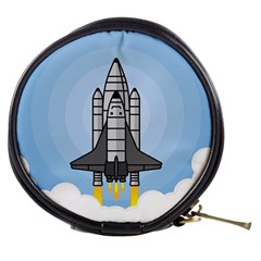 Rocket Shuttle Spaceship Science Mini Makeup Bag