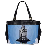 Rocket Shuttle Spaceship Science Oversize Office Handbag Front