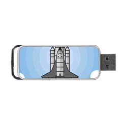 Rocket Shuttle Spaceship Science Portable Usb Flash (one Side) by Sarkoni