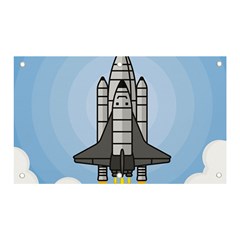 Rocket Shuttle Spaceship Science Banner and Sign 5  x 3 