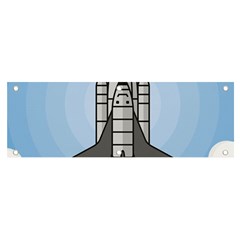 Rocket Shuttle Spaceship Science Banner and Sign 6  x 2 