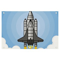 Rocket Shuttle Spaceship Science Banner And Sign 6  X 4 