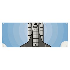 Rocket Shuttle Spaceship Science Banner and Sign 8  x 3 