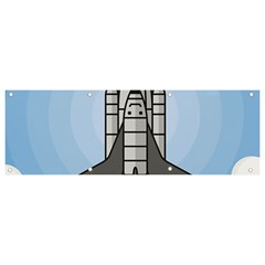 Rocket Shuttle Spaceship Science Banner and Sign 9  x 3 