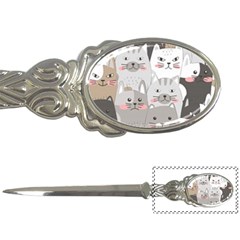 Cute Cats Seamless Pattern Letter Opener by Sarkoni