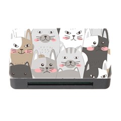 Cute Cats Seamless Pattern Memory Card Reader With Cf by Sarkoni