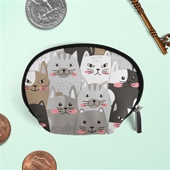 Cute Cats Seamless Pattern Accessory Pouch (small) by Sarkoni