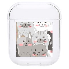 Cute Cats Seamless Pattern Hard Pc Airpods 1/2 Case