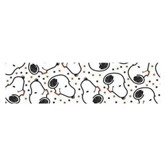 Dog Pattern Oblong Satin Scarf (16  X 60 ) by Sarkoni