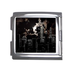 City Night Moon Skyline Skyscraper Mega Link Italian Charm (18mm) by Grandong