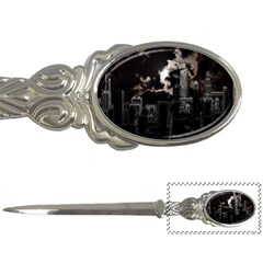 City Night Moon Skyline Skyscraper Letter Opener by Grandong