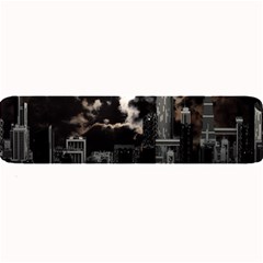 City Night Moon Skyline Skyscraper Large Bar Mat by Grandong