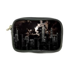 City Night Moon Skyline Skyscraper Coin Purse by Grandong