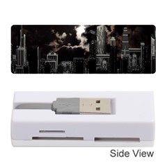 City Night Moon Skyline Skyscraper Memory Card Reader (stick) by Grandong