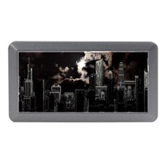 City Night Moon Skyline Skyscraper Memory Card Reader (mini) by Grandong