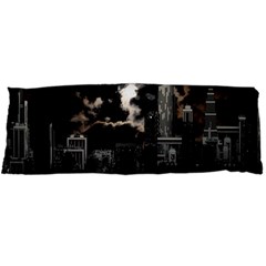 City Night Moon Skyline Skyscraper Body Pillow Case Dakimakura (two Sides) by Grandong