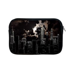 City Night Moon Skyline Skyscraper Apple Ipad Mini Zipper Cases by Grandong