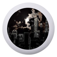 City Night Moon Skyline Skyscraper Dento Box With Mirror by Grandong