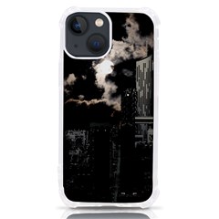 City Night Moon Skyline Skyscraper Iphone 13 Mini Tpu Uv Print Case by Grandong