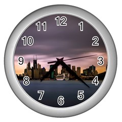 Sydney Australia Travel Oceania Wall Clock (silver) by Grandong