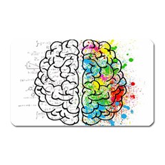 Brain Mind Psychology Idea Drawing Magnet (rectangular) by Grandong