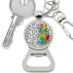 Brain Mind Psychology Idea Drawing Bottle Opener Key Chain by Grandong