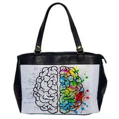 Brain Mind Psychology Idea Drawing Oversize Office Handbag by Grandong