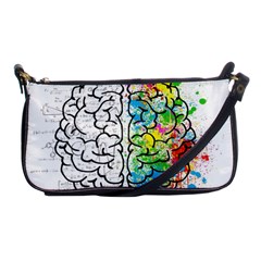 Brain Mind Psychology Idea Drawing Shoulder Clutch Bag by Grandong