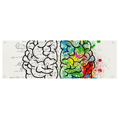 Brain Mind Psychology Idea Drawing Banner And Sign 9  X 3  by Grandong