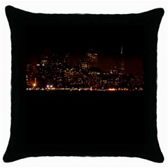 San Fransisco Usa California Water Throw Pillow Case (black) by Grandong