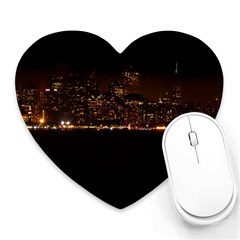 San Fransisco Usa California Water Heart Mousepad by Grandong