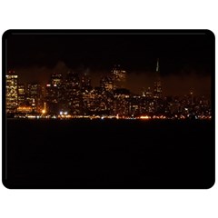 San Fransisco Usa California Water Two Sides Fleece Blanket (large) by Grandong