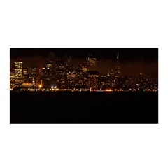 San Fransisco Usa California Water Satin Wrap 35  X 70  by Grandong