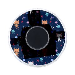 Cute Astronaut Cat With Star Galaxy Elements Seamless Pattern On-the-go Memory Card Reader