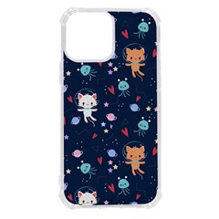 Cute Astronaut Cat With Star Galaxy Elements Seamless Pattern Iphone 13 Pro Max Tpu Uv Print Case by Grandong