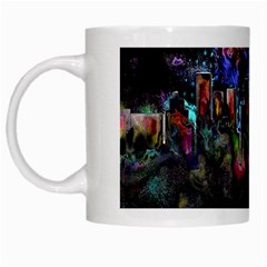 Grunge Paint Splatter Splash Ink White Mug by Grandong